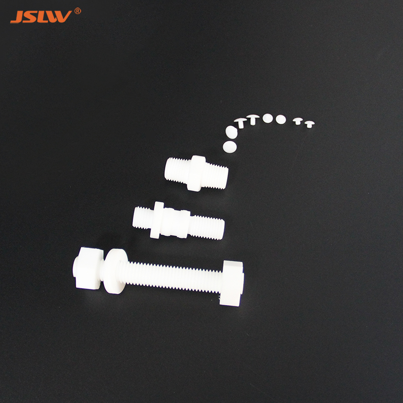 Any Customized Temperature and Corrosion Resistant PTFE T-Shaped Screw and Nut