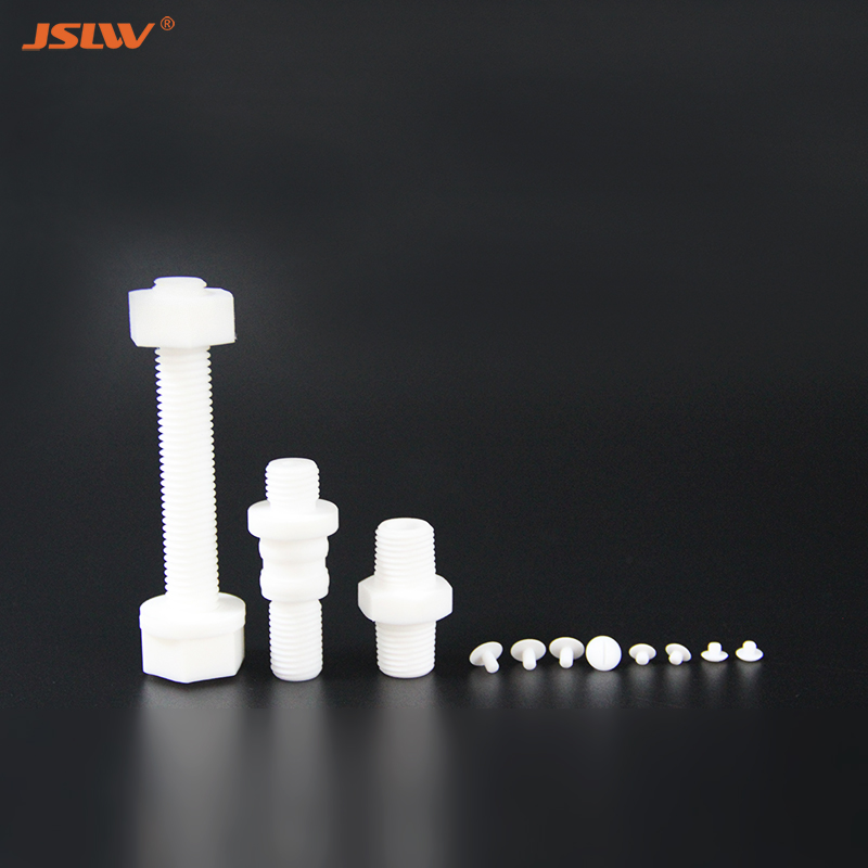 Any Customized Temperature and Corrosion Resistant PTFE T-Shaped Screw and Nut